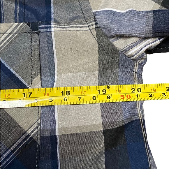 Coevals Club Short Sleeve Plaid Pear Snap Buttons Western Shirt - Picture 4 of 9